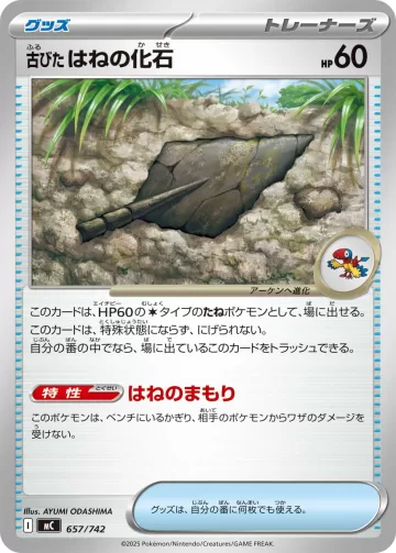 古びたはねの化石 TD