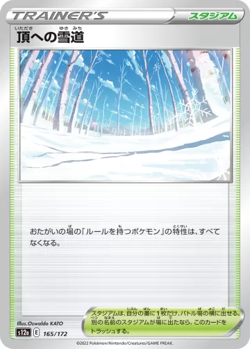 頂への雪道 キラ