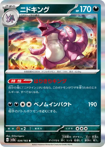 ニドキング R モンスターボール柄ミラー