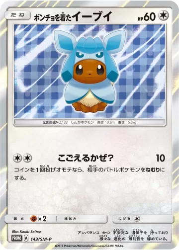 ポンチョを着たイーブイ PROMO